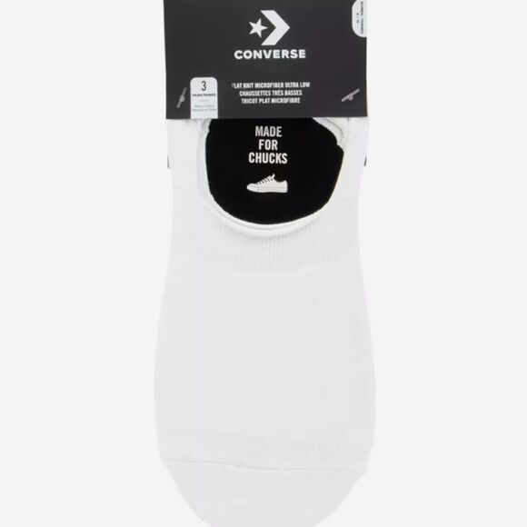 Converse 3-PK Logo Chevron Star Liners- White - Picture 3 of 8